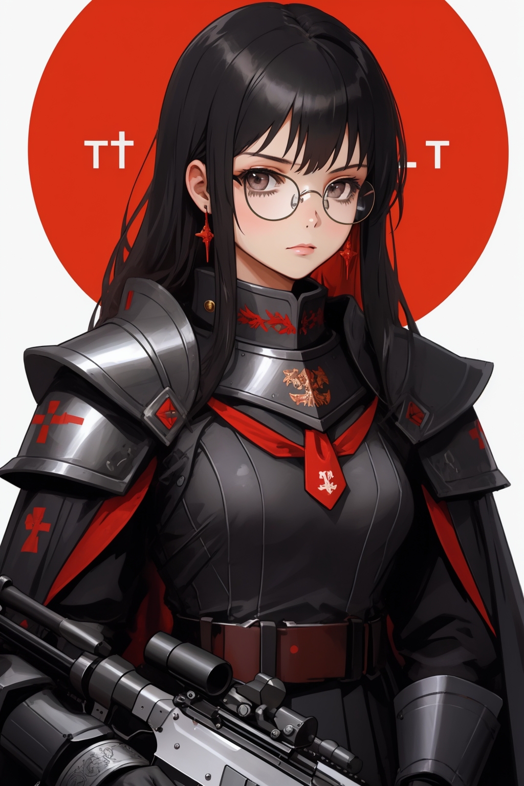 04681-1202196007-1girl,schoolgirl,armor,round glasses, , complex background,gun,automatic rifle,supressor.jpg